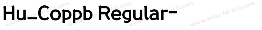 Hu_Coppb Regular字体转换
